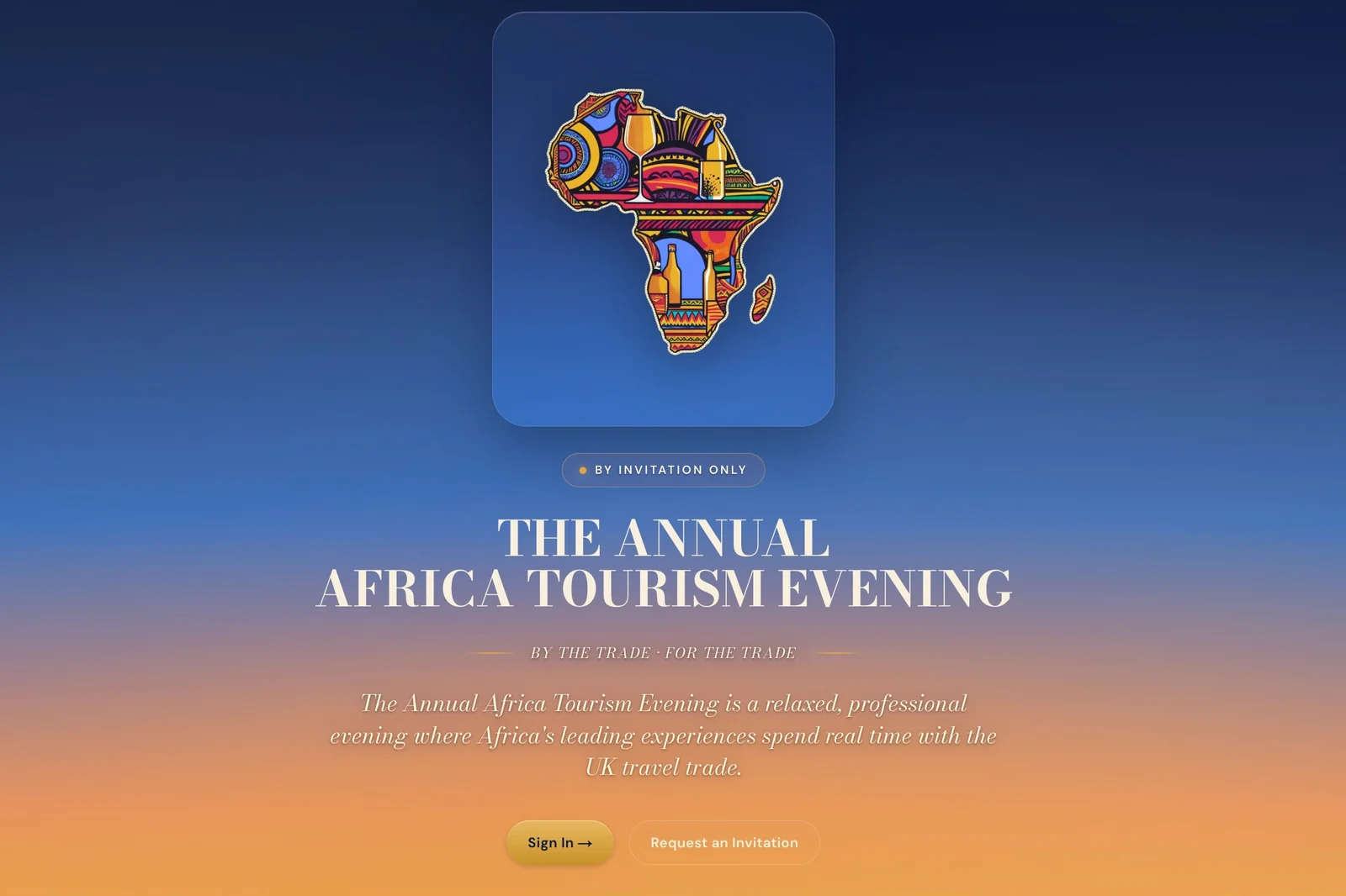 The Annual Africa Tourism Evening homepage