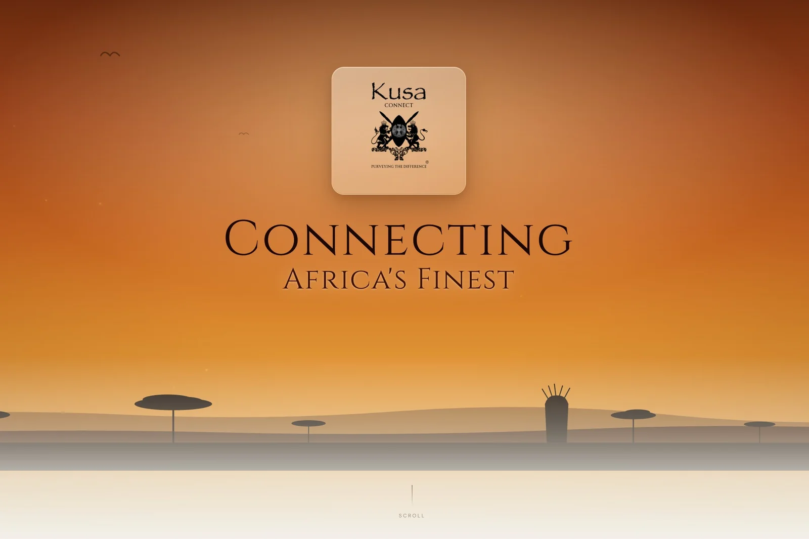 Kusa Connect homepage
